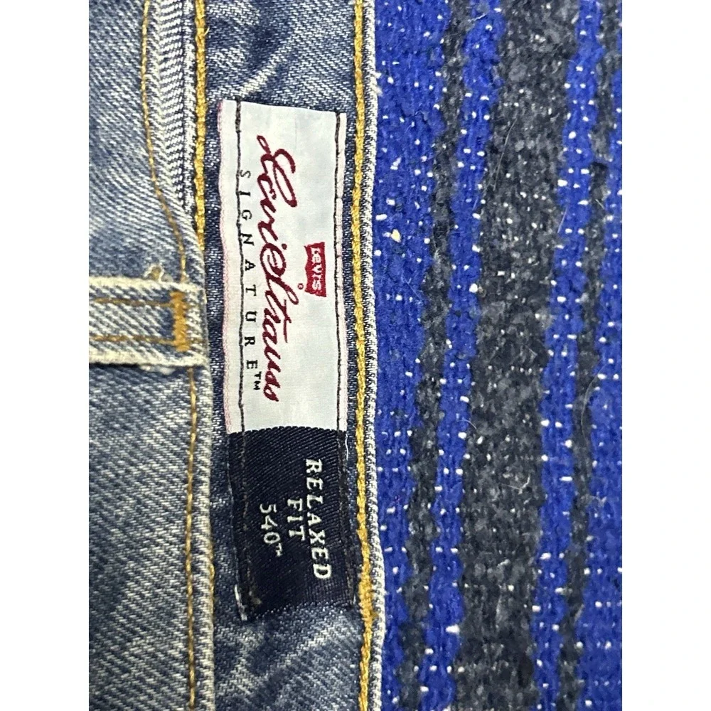 Vintage 540 Bronze Copper Brown Tab Levi's Jeans 48 x 34 Relaxed Fitlue Denim